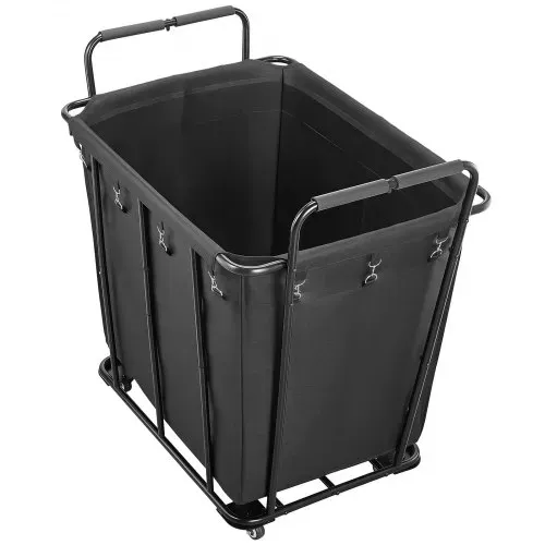 VEVOR Wäschewagen Wäschesammler 300 L mit 117,9 Tragkraft & Schwenkrädern & wasserfestem Wäschesack, Wäschesortierwagen rollbar für Wäsche Einkaufen Gepäck, Wäschesortierer Wäschekorb – Bild 9