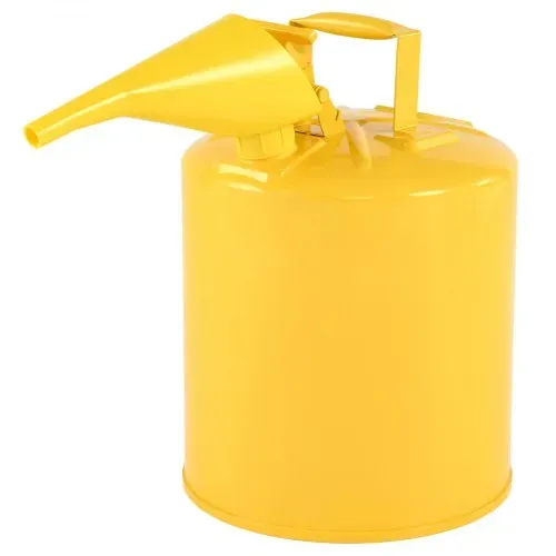 VEVOR Sicherheitskanister, 19 L, Typ I Sicherheitsbehälter für Diesel mit Flammensperre, selbstschließendem Deckel & PE-Trichter, ergonomischem Griff, Lagerbehälter für brennbare Stoffe, Gelb – Bild 10