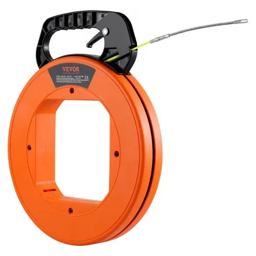 VEVOR Einziehhilfe, 60,96 m x 4,7 mm, Fiberglas-Drahtzieher mit optimiertem Gehäuse & Griff, benutzerfreundliches Kabelziehwerkzeug, Einziehspirale für Wand- & Elektroleitungen, nicht leitend – Bild 8