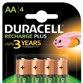 Duracell 4 LR06 1300mAh Wiederaufladbarer Akku Nickel-Metallhydrid (NiMH) Duracell 4 LR06 1300mAh Wiederaufladbarer Akku Nickel-Metallhydrid (NiMH)