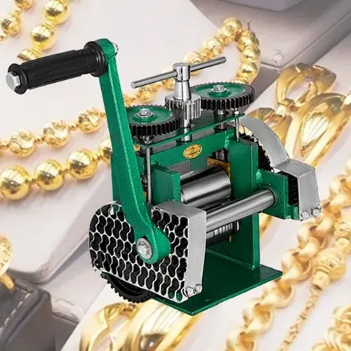 VEVOR Manuelle Rolling Mill Kombination Walzwerk 120mm Handwalzwerk Maschine 80mm Maschine Schmuck mit Gute Verschleißfestigkeit Tablettierung Vierkantdraht für Schmuck Design und Reparatur – Bild 7