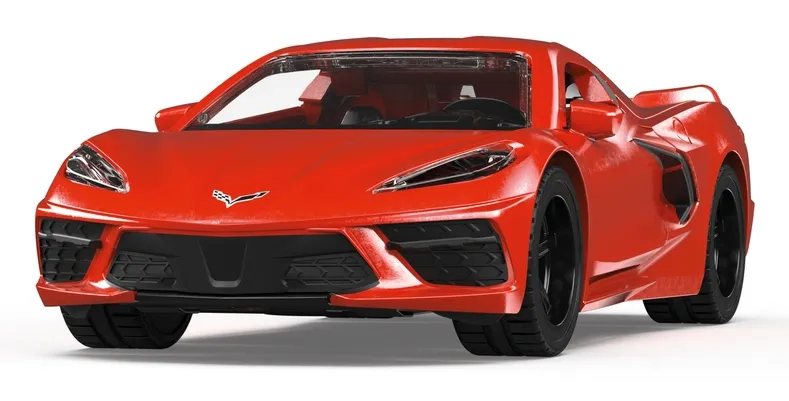 Siku Chevrolet Corvette Stingray Sportwagen-Modell Vormontiert 1:50 Siku Chevrolet Corvette Stingray Sportwagen-Modell Vormontiert 1:50