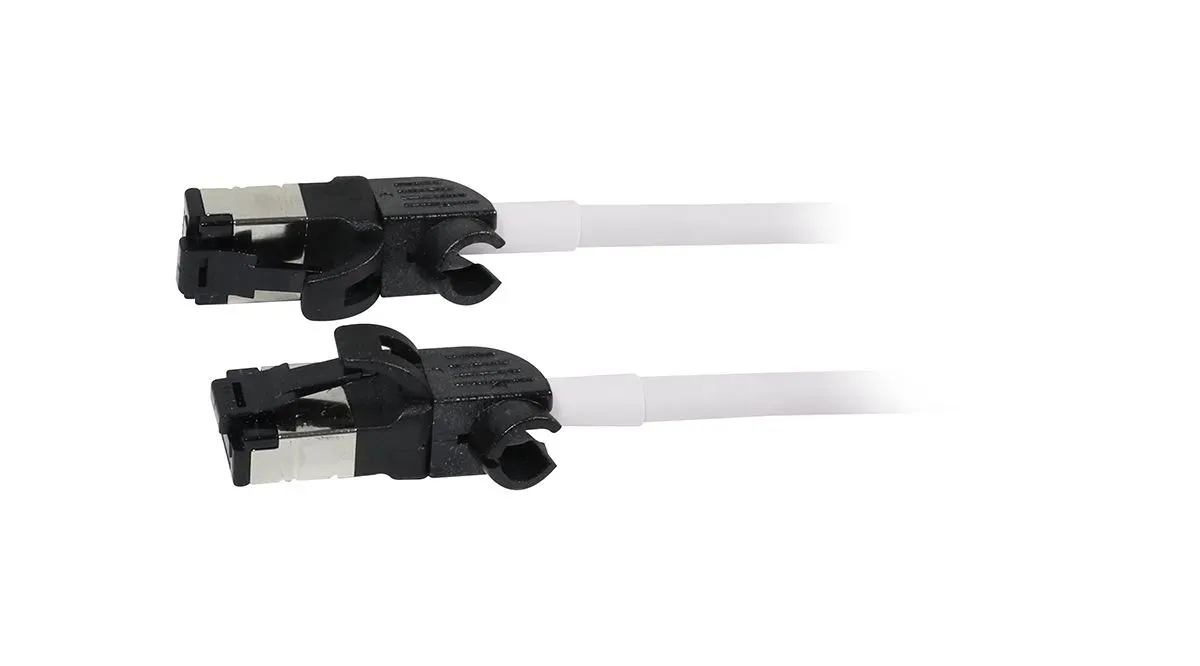 Patchkabel RJ45, CAT6A 500Mhz, 2m, weiss, S/FTP, slimline rund d=4,5mm, TPE/LSZH(Superflex), AWG28, mit CAT7 Rohk., drehbarer Stecker, Synergy21 Patchkabel RJ45, CAT6A 500Mhz, 2m, weiss, S/FTP, slimline rund d=4,5mm, TPE/LSZH(Superflex), AWG28, mit CAT7 Rohk., drehbarer Stecker, Synergy21