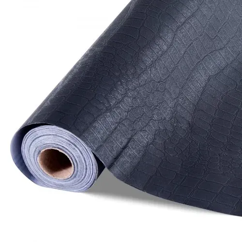VEVOR Tapete selbstklebend, 40 cm x 10 m, Wandtapete, Klebefolie mit rissiger Struktur, Möbelfolie, Möbelaufkleber, dekorative Vinylrolle für Schlafzimmer, Küche, Büro, Badezimmer, Schwarz – Bild 10