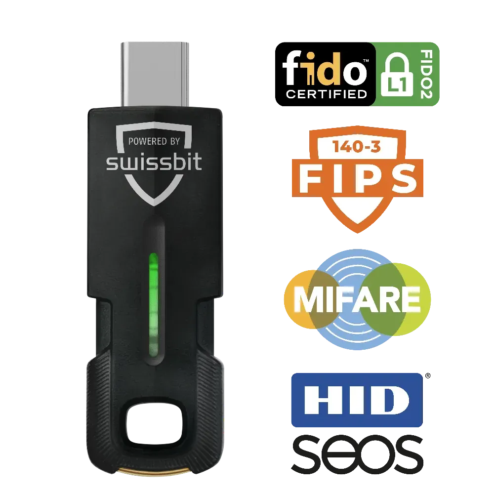 Swissbit iShield Key 2 Pro USB-C + Mifare in Einzelverpackung Swissbit iShield Key 2 Pro USB-C + Mifare in Einzelverpackung