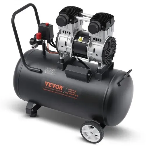 VEVOR-Luftkompressor, 15 Gallonen Stahltank, 2 PS 5,3 CFM@90 PSI ölfreier Luftkompressor und max. 125 PSI Druck, 78 dB ultraleiser tragbarer Kompressor, für Autoreparatur, Reifenbefüllung, Spritzlackierung – Bild 9