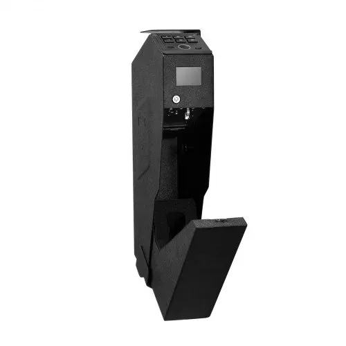 VEVOR Waffentresor Pistolentresor mit Fingerabdruck/Passwort (6-stellige Tastatur)/Schlüssel, Waffensafe Waffenkofferbox mit LED für 1 Pistole & Magazin, 190 x 98 x 425 mm Waffenbox für Nachttisch – Bild 10