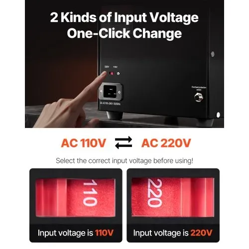 VEVOR 3000W Spannungswandler Transformator AC 110V⇋220V Transformer Wandler 3 US NEMA 5-15R 3-polige Ausgangssteckdosen, 3 europäische Shucko-Ausgangssteckdosen, 1 USB-Buchse und 1 Typ-C-Buchse – Bild 3