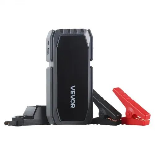 VEVOR Starthilfe Powerbank, Starthilfegerät 1500A Spitzenstrom mit LED-Taschenlampe & Kabel für Motor bis zu 6L Benzin/4L Diesel, Tragbarer Booster mit Schnellladung & Sicherheitsschutz für Notfall – Bild 9