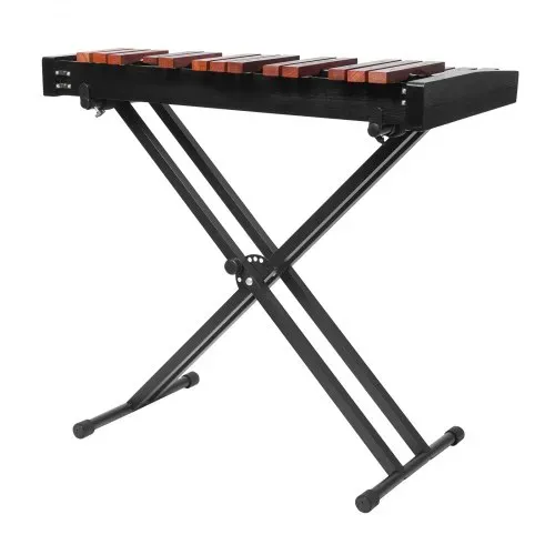 VEVOR Glockenspiel, 32 Noten, professionelles Xylophon-Schlaginstrument aus Holz, mit höhenverstellbarem Ständer aus Kohlenstoffstahl, 4 Schlägeln, Tragetasche, Musikinstrumenten-Set für Anfänger – Bild 9
