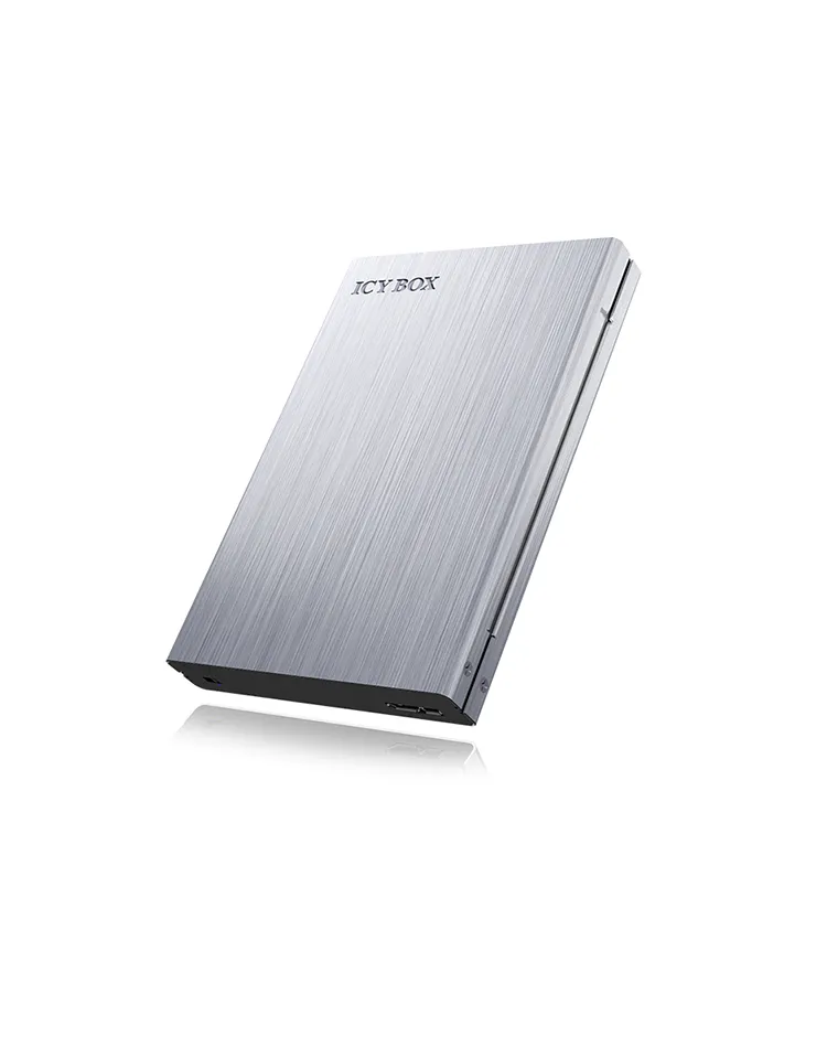 ICY BOX IB-241WP, Ext. HDD-Gehäuse, 1x 2,5" SATA (I/II/III 6Gbit/s) HDD zu USB 3.2 Gen 1 UASP Host, Aluminium, mit einstellbarem Schreibschutz – Bild 2