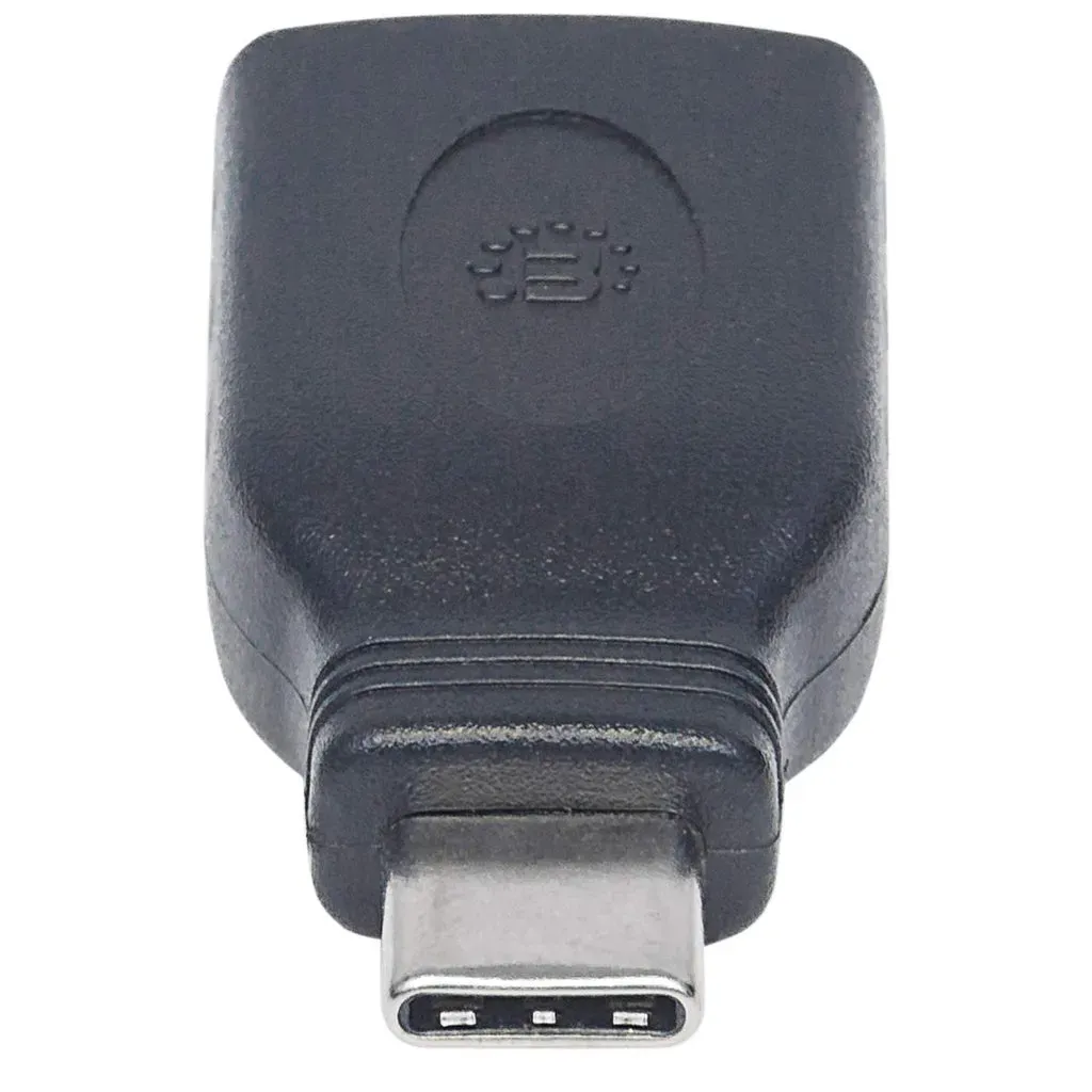 Manhattan USB 3.1 Gen1 Typ C auf Typ A-Adapter, Typ C-Stecker auf Typ A-Buchse, USB 3.1 Gen1, schwarz – Bild 3