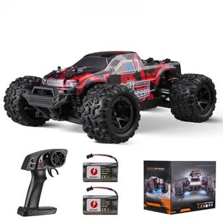 VEVOR Ferngesteuertes Auto, Maßstab 1:18, RC-Auto, All-Terrain-4WD-Offroad-Monstertruck mit 45° Wheelie & 2 Batterien, 36 km/h Hochgeschwindigkeits-Spielzeugauto, Ideal für Kinder ab 8 Jahren, IPX4 VEVOR Ferngesteuertes Auto, Maßstab 1:18, RC-Auto, All-Terrain-4WD-Offroad-Monstertruck mit 45° Wheelie & 2 Batterien, 36 km/h Hochgeschwindigkeits-Spielzeugauto, Ideal für Kinder ab 8 Jahren, IPX4