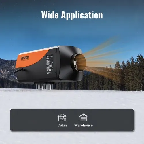 VEVOR Luft Dieselheizung Standheizung 12&24 V 2 kW, Luftheizung Air Diesel Diesel-Standheizung Lufterhitzer, 0,12–0,26 L/Std. Dieselheizung mit LCD-Display & Fernbedienung Kfz, Lkw, Autos, Bus usw. – Bild 5