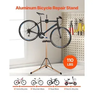 VEVOR Fahrradreparaturständer Fahrradmontageständer (49,9 kg belastbar) mit 1025–1510 mm einstellbarer Höhe & großer Werkzeugablage, faltbarer Wartungsständer für Mountainbikes, Roadbikes VEVOR Fahrradreparaturständer Fahrradmontageständer (49,9 kg belastbar) mit 1025–1510 mm einstellbarer Höhe & großer Werkzeugablage, faltbarer Wartungsständer für Mountainbikes, Roadbikes