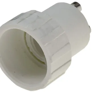 Lampensockel-Adapter, Kunststoff GU10 auf E14 Lampensockel-Adapter, Kunststoff GU10 auf E14