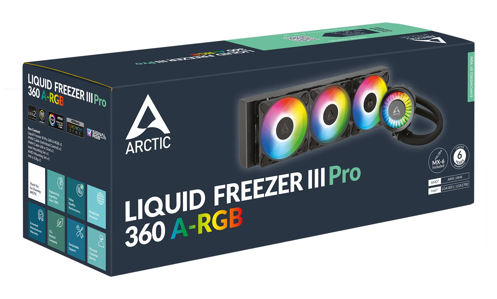 ARCTIC Liquid Freezer III Pro 360 A-RGB - Multikompatibler All-in-One CPU-Wasserkühler mit A-RGB – Bild 6