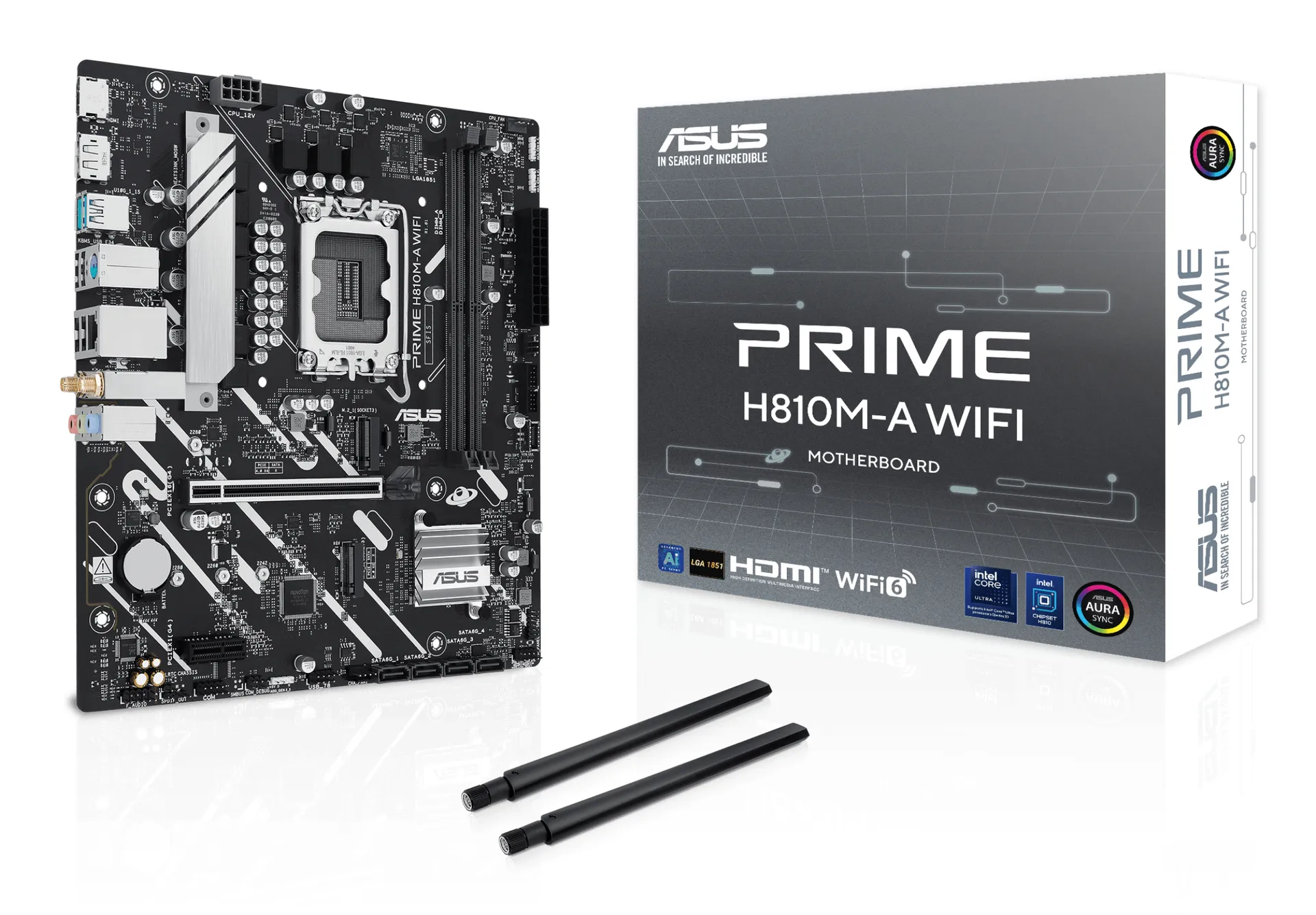 ASUS PRIME H810M-A WIFI Intel H810 LGA 1851 (Socket V1) micro ATX ASUS PRIME H810M-A WIFI Intel H810 LGA 1851 (Socket V1) micro ATX