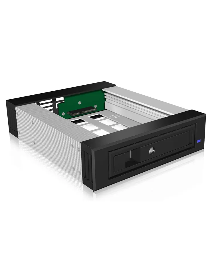 ICY BOX IB-129SSK-B Wechselrahmen, 1x 3,5"/2,5" SATA/SAS HDD zu 1xSATA Host, unterstützt SATA III 6Gbit/s – Bild 4