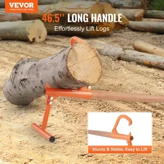 VEVOR Fällheber, 1180 mm, Stammheber mit Holzgriff, Stammwender mit verstellbarem Wendehaken, Forsthaken, Fällhilfe für Stämme bis zu φ 38 cm, Holzheber zum Rollen, Schneiden & Anheben von Stämmen VEVOR Fällheber, 1180 mm, Stammheber mit Holzgriff, Stammwender mit verstellbarem Wendehaken, Forsthaken, Fällhilfe für Stämme bis zu φ 38 cm, Holzheber zum Rollen, Schneiden & Anheben von Stämmen