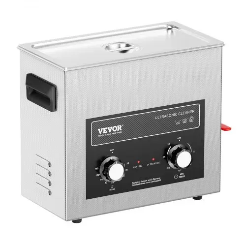 VEVOR Ultraschallreiniger mit Heiztimer & Korb 6 L professionelle digitale Schallkavitationsmaschine, 180 W Reinigungsmaschine für Uhreninstrumente Brillen Münzen Metallteile Werkzeuge – Bild 9
