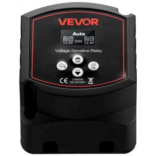 VEVOR Trennrelais, 12 V, 300 A, Doppelbatterie Isolator mit LCD-Bildschirm, intelligenter Batterietrennschalter für Lithium- & Blei-Säure-Batterien, für Auto, LKW, Wohnmobil, UTV, ATV, Boot – Bild 8
