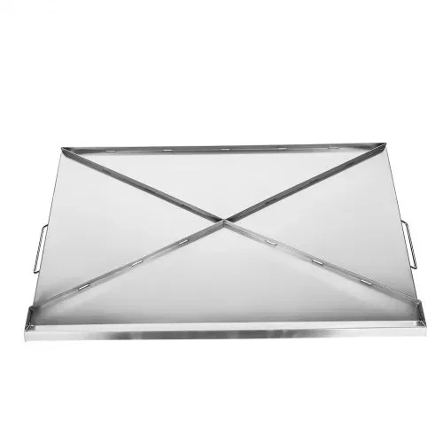 VEVOR Grillplatte Grillpfanne Edelstahl universelle rechteckige Platte (910 x 525 mm) mit flacher Oberseite, Gasgrill-Grillplatte für BBQ-Grill Teppanyaki, tragbares Familienkochgeschirr mit Griff – Bild 10