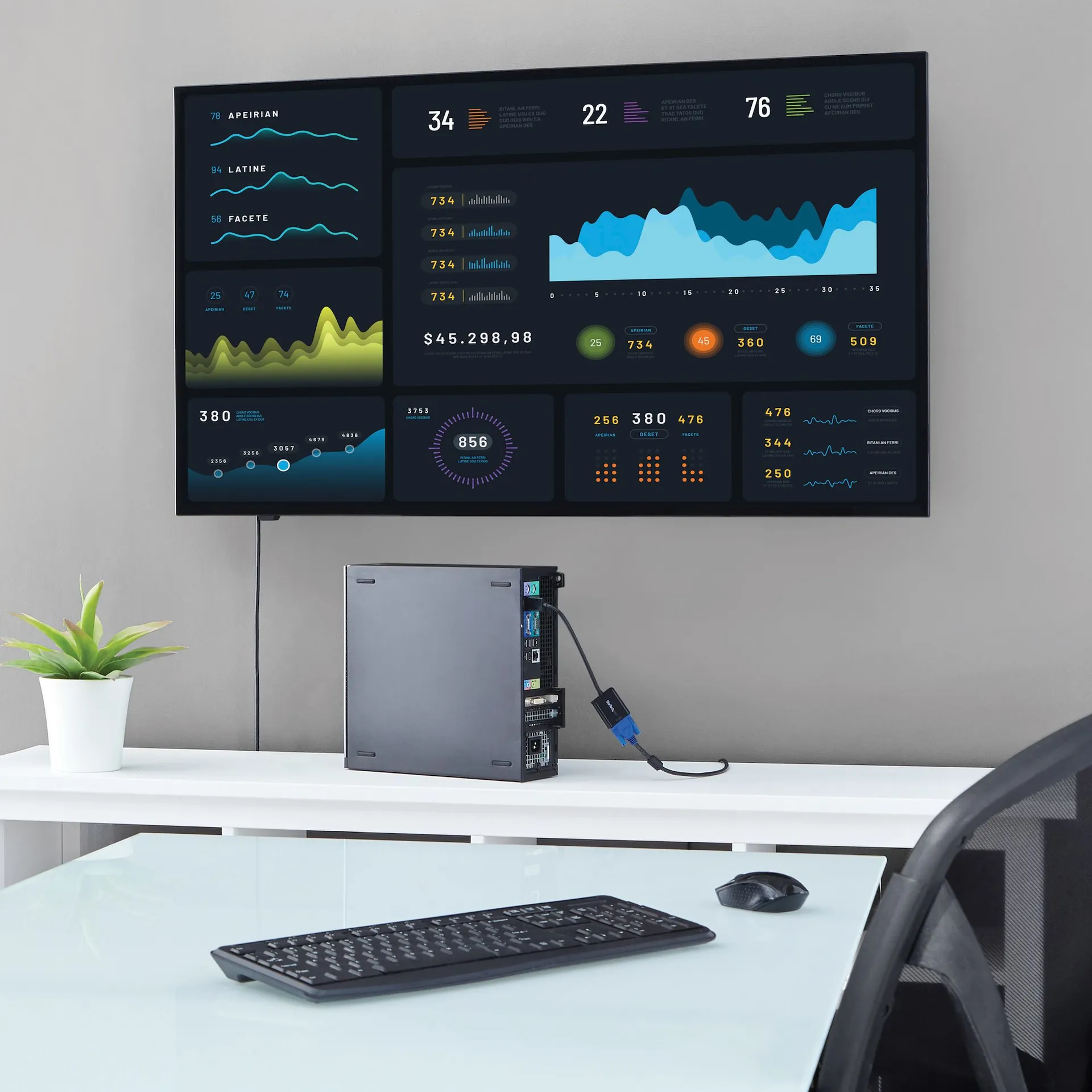 StarTech.com DisplayPort auf VGA Video Adapter / Konverter - 1920x1200 - Stecker/Buchse – Bild 4