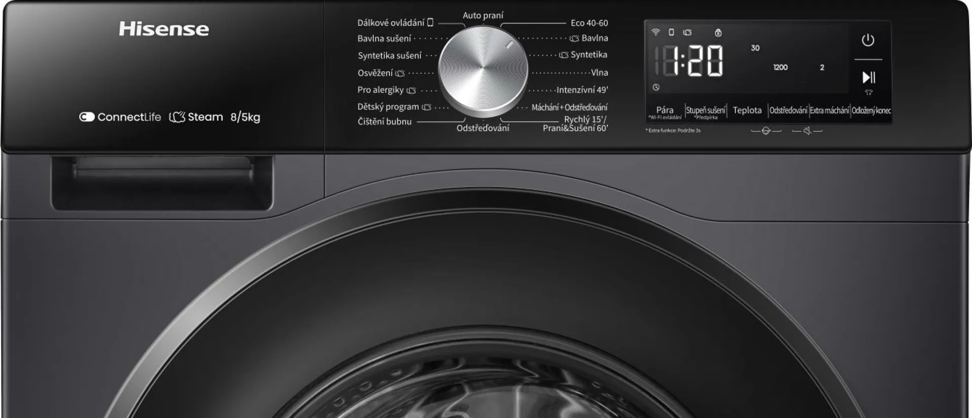 Hisense Waschtrockner - WD3S8043BB3 RAL9005 – Bild 5