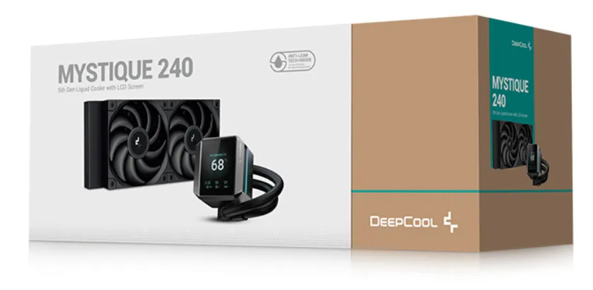 DeepCool MYSTIQUE 240 Prozessor All-in-One-Flüssigkeitskühler 12 cm Schwarz 1 Stück(e) – Bild 6