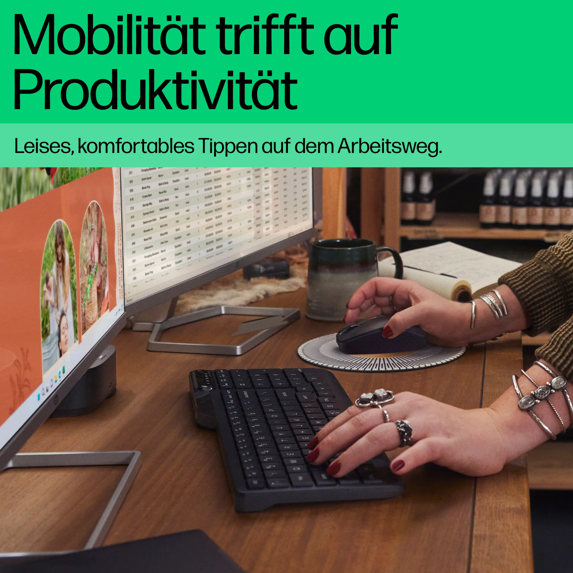 HP 475 Dual-Mode Wireless-Tastatur – Bild 7
