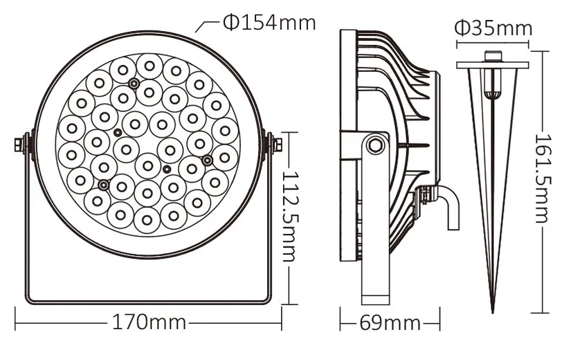 MiBoxer FUTC03ZR LED Garten Lampe 15W RGB-WW (RGB-CCT) mit Funk und WLAN IP65 Zigbee 3.0 + 2,4 GHz HF – Bild 3