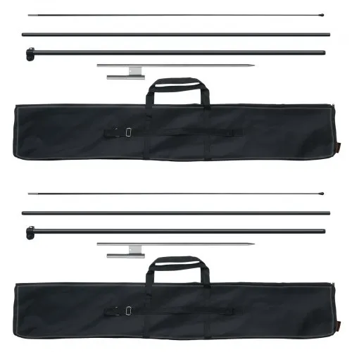 VEVOR Federfahnenmast-Set, 2 Packungen Swooper-Fahnenmast 12,7 Fuß, Schilderfahnenmasten für Geschäftswerbefahnen im Außenbereich, mit Bodenpfählen und einer Tragetasche (Flagge nicht im Lieferumfang enthalten) VEVOR Federfahnenmast-Set, 2 Packungen Swooper-Fahnenmast 12,7 Fuß, Schilderfahnenmasten für Geschäftswerbefahnen im Außenbereich, mit Bodenpfählen und einer Tragetasche (Flagge nicht im Lieferumfang enthalten)