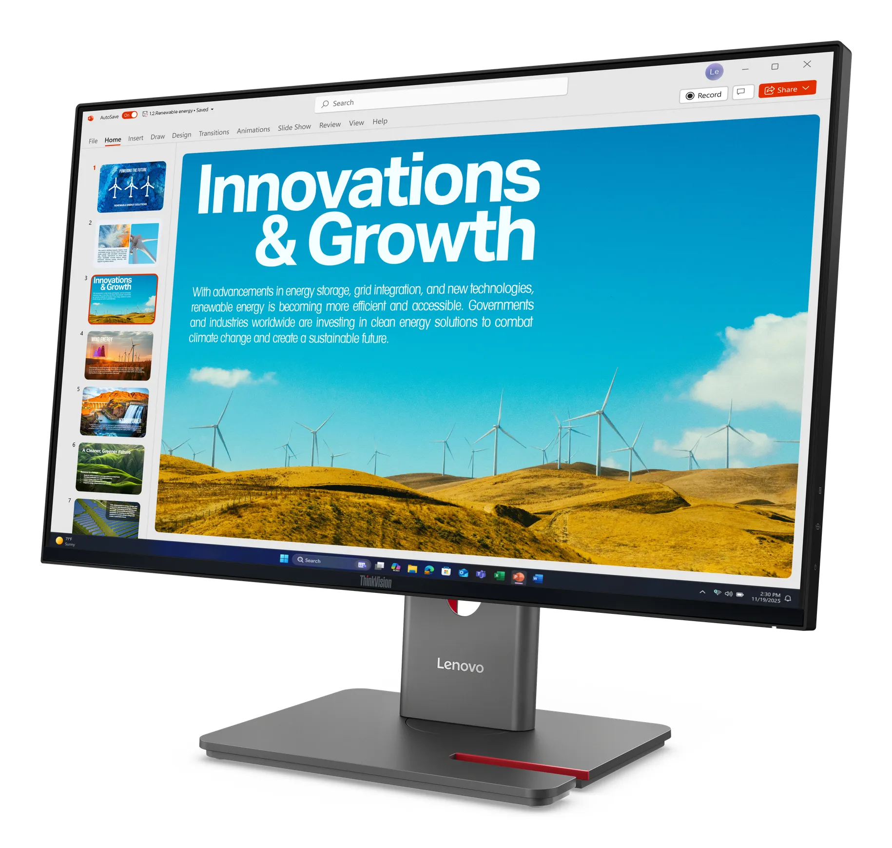 Lenovo ThinkVision P24QD-40 Monitor – Bild 2