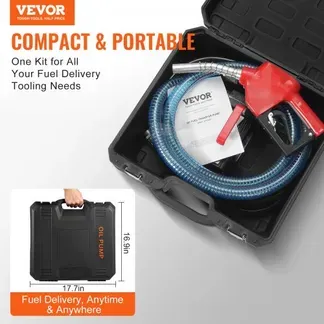 VEVOR Dieselpumpe, 12 V DC, 10 GPM, 1/4 PS, Kraftstoffpumpe mit automatischer Abschaltung der Pistole, hoher Durchfluss, Einlass- & Auslassschlauch für Diesel, Kerosin, Transformatorkraftstoff VEVOR Dieselpumpe, 12 V DC, 10 GPM, 1/4 PS, Kraftstoffpumpe mit automatischer Abschaltung der Pistole, hoher Durchfluss, Einlass- & Auslassschlauch für Diesel, Kerosin, Transformatorkraftstoff
