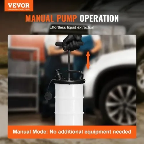 VEVOR Ölabsaugpumpe 6,5L Manuell Ölabsauggerät Ø200x550mm Ölwechselpumpe Auto Absaugpumpe Handpumpe Flüssigkeitsabsaugpumpe Geeignet zum Absaugen von Motoröl Getriebeöl Bremsflüssigkeit VEVOR Ölabsaugpumpe 6,5L Manuell Ölabsauggerät Ø200x550mm Ölwechselpumpe Auto Absaugpumpe Handpumpe Flüssigkeitsabsaugpumpe Geeignet zum Absaugen von Motoröl Getriebeöl Bremsflüssigkeit