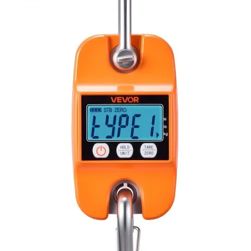 VEVOR Kranwaage 400 kg, Digitale Hängewaage mit Gehäuse aus Aluminiumguss & LCD, Wildwaage 100-g-Teilung & 3-Stufiger Anzeige, Zugwaage Fischwaage, geeignet für Landwirtschaft, Jagd & Angeln – Bild 10