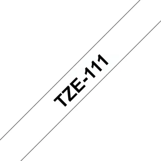 Brother TZE-111 Etiketten erstellendes Band Schwarz auf transparent Brother TZE-111 Etiketten erstellendes Band Schwarz auf transparent