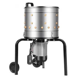 VEVOR Geflügelrupfmaschine, 400-mm-Trommel, 500 W, 230 U/min, elektrische Rupfmaschine mit 114 weichen Fingern & Transporträdern, Federentferner aus Edelstahl zur Verarbeitung von 1–2 Hühnern VEVOR Geflügelrupfmaschine, 400-mm-Trommel, 500 W, 230 U/min, elektrische Rupfmaschine mit 114 weichen Fingern & Transporträdern, Federentferner aus Edelstahl zur Verarbeitung von 1–2 Hühnern