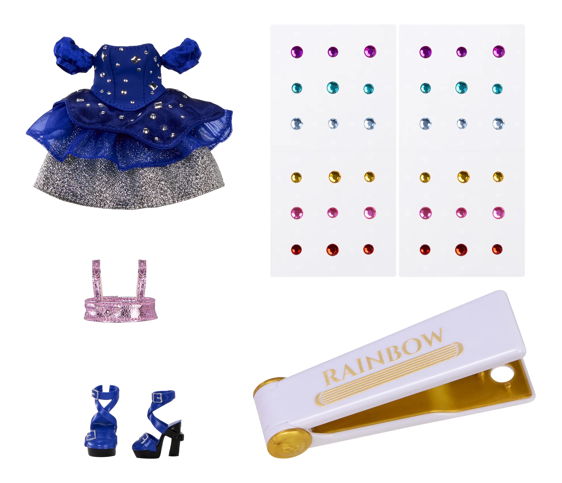 Rainbow High Be Dazzling Fashion Dolls- Genevieve Bleue (Blue) – Bild 3