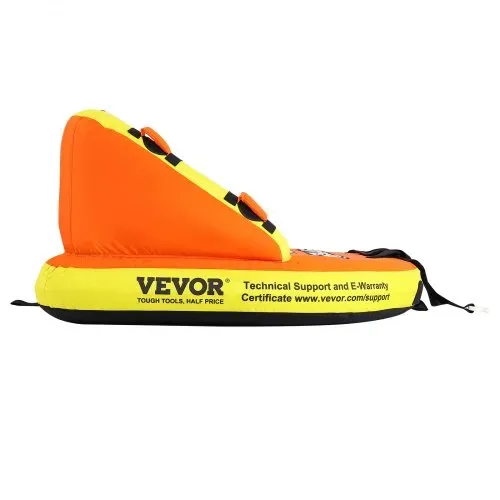VEVOR Schleppschlauch zum Bootfahren, Aufblasbarer Schleppschlauch für 1–2 Fahrer mit Decksitzen und Rückenlehne, 340 Pfund Wassersportschlauch zum Ziehen, Vollnylon-Überzug, EVA-Haltegriffe – Bild 9