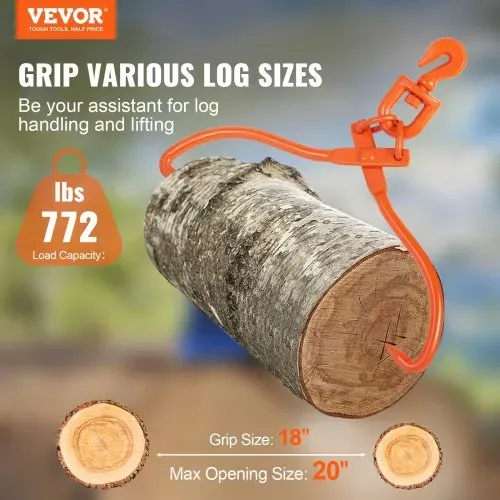VEVOR Holzschleuderzange, 45,7 cm, 2 Klauen, Holzhebezange, robust, drehbar VEVOR Holzschleuderzange, 45,7 cm, 2 Klauen, Holzhebezange, robust, drehbar