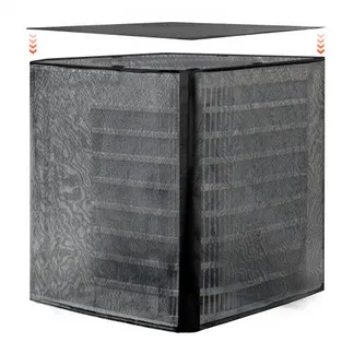 VEVOR Klimaanlagenabdeckung, 711 x 711 x 812 mm, Schutzabdeckung für Klimaanlage, zweilagig, abnehmbares Dach, wasserdichtes Polyester, universeller HVAC-Schutz für Außenklimaanlagen, schwarz VEVOR Klimaanlagenabdeckung, 711 x 711 x 812 mm, Schutzabdeckung für Klimaanlage, zweilagig, abnehmbares Dach, wasserdichtes Polyester, universeller HVAC-Schutz für Außenklimaanlagen, schwarz