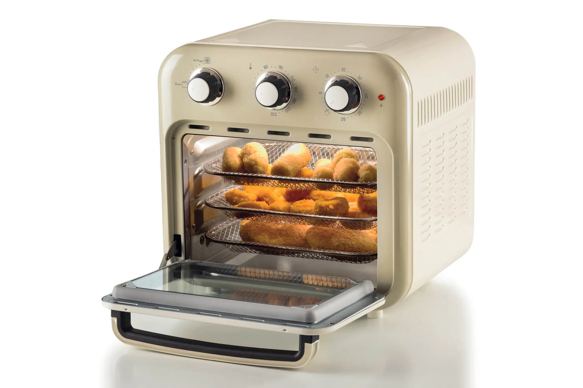 Ariete 4632/03 Einzelbild 16 l Freistehend 1400 W Heißluftfritteuse Beige – Bild 7