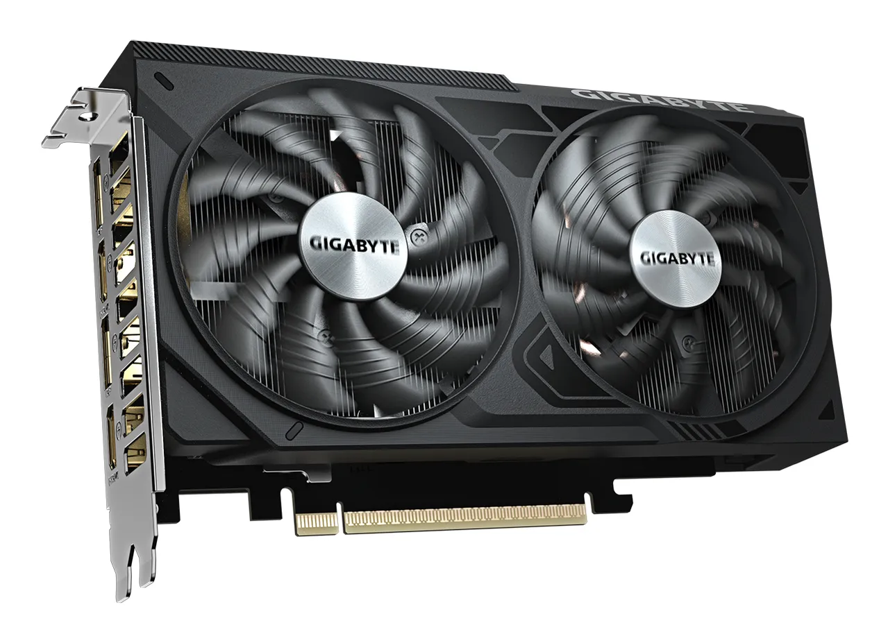 GIGABYTE GeForce RTX 5050 WINDFORCE OC V2 8G Grafikkarte - 8GB GDDR6, 128bit, PCI-E 5.0, 2572MHz Kerntakt, 2 x DP, 2 x HDMI, NVIDIA DLSS 4, GV-N5050WF2OCV2-8GD – Bild 3