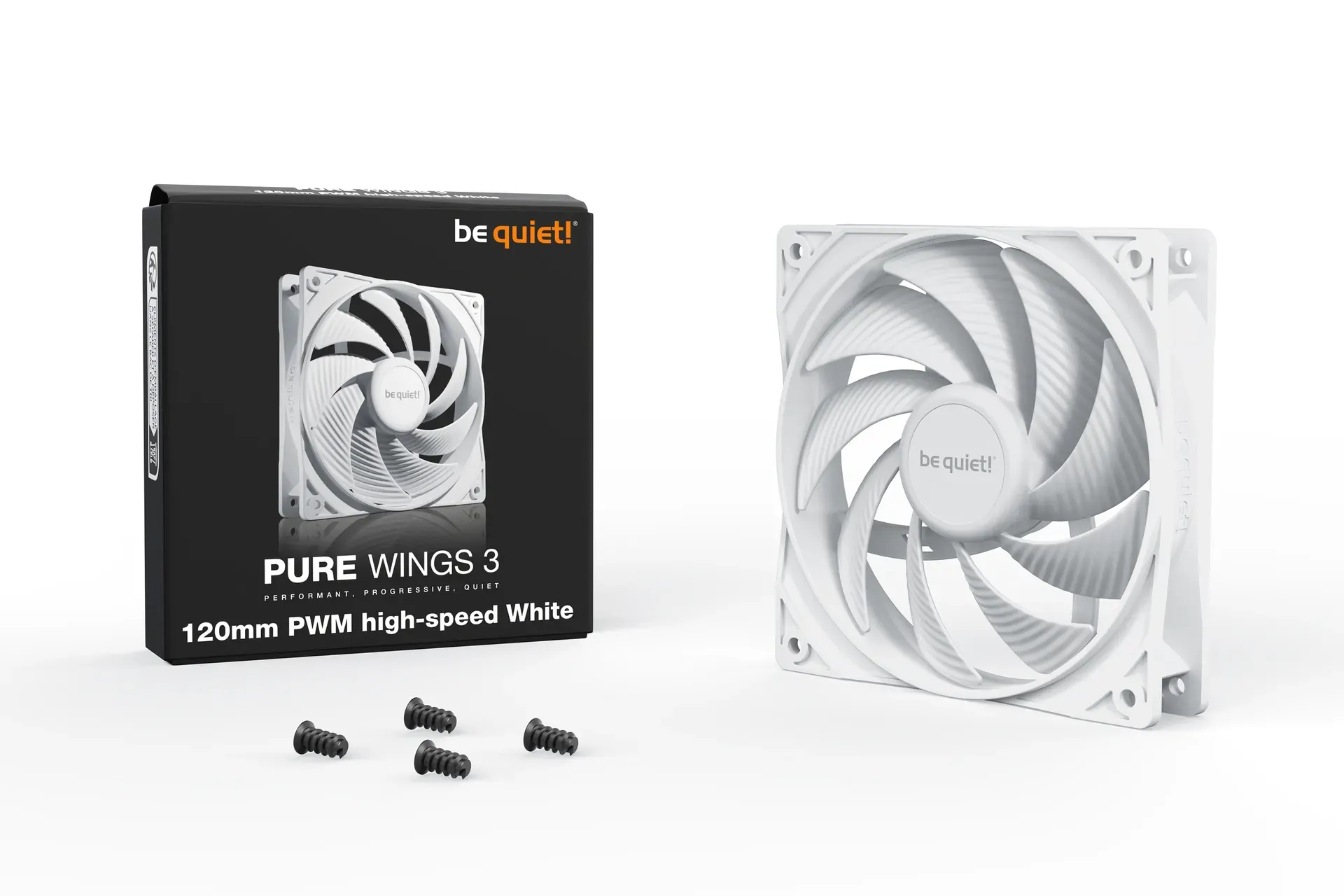 be quiet! Pure Wings 3 120mm PWM high-speed White Computergehäuse Ventilator 12 cm Weiß 1 Stück(e) – Bild 3