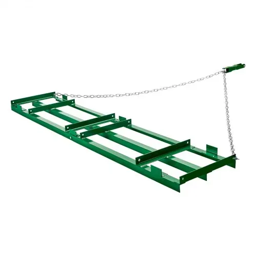 VEVOR Schleppegge, 2435x500x100 mm, Wiesenegge mit verstellbaren Stangen und 183 cm Kette, Wiesenschleppe für Geländefahrzeuge, UTVs, Traktoren, Rasenmäher, Schleppwerkzeug für den Hof – Bild 10