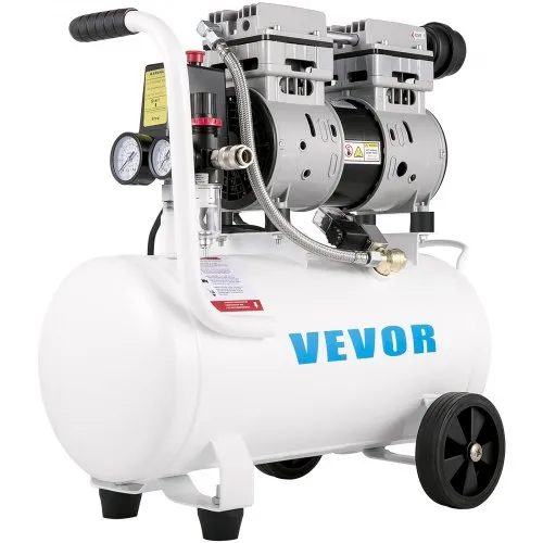 VEVOR Flüsterkompressor 25 L, Leise Ölfrei Kompressor 750 W, Ölfrei Luftkompressor 60 dB, Druckluftkompressor, Silent Druckluft Kessel 165 L / min Abgasvolumen, mit Eingebautem Abluftventilator VEVOR Flüsterkompressor 25 L, Leise Ölfrei Kompressor 750 W, Ölfrei Luftkompressor 60 dB, Druckluftkompressor, Silent Druckluft Kessel 165 L / min Abgasvolumen, mit Eingebautem Abluftventilator