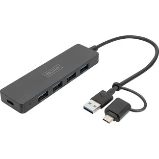 USB 3.0 Hub 4-Port Slim Line, USB-Hub USB 3.0 Hub 4-Port Slim Line, USB-Hub