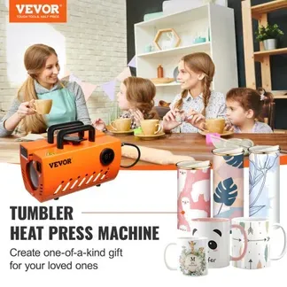 VEVOR Becher Hitzepresse Tumbler Hitzepresse Maschine Sublimationsrohlinge 0,33-0,44 L 0,89L VEVOR Becher Hitzepresse Tumbler Hitzepresse Maschine Sublimationsrohlinge 0,33-0,44 L 0,89L